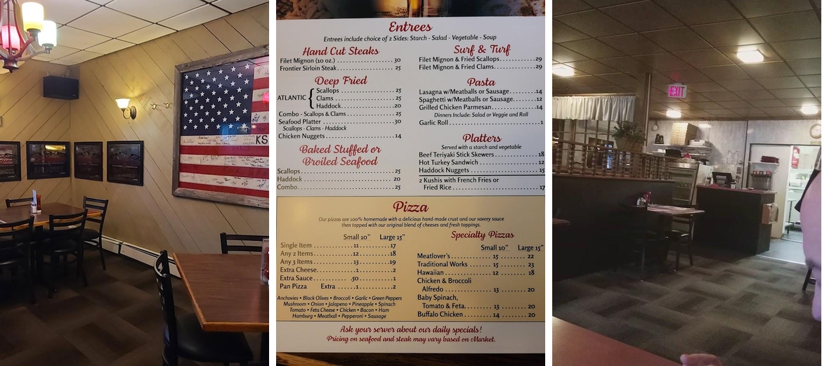 Sinibaldi's Restaurant and Millyard Lounge Menu