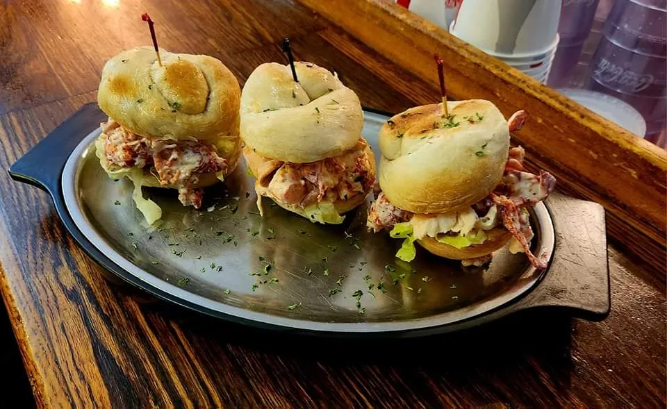 Lobster Sliders on a House Made Garlic Roll Anyone Special for Tonight