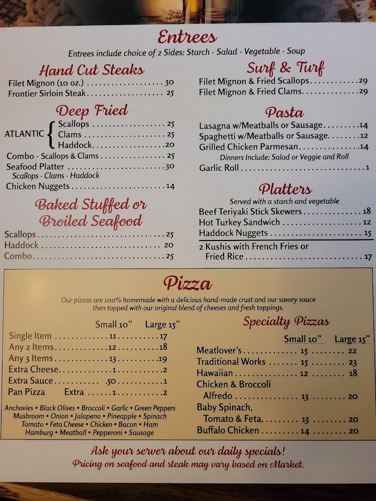 Sinibaldi's Restaurant and Millyard Lounge Menu image 1